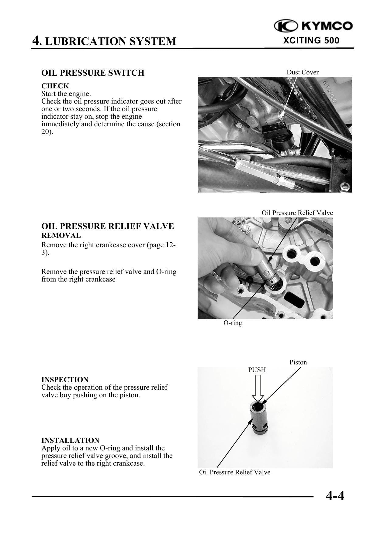 KYMCO Xciting 500 Scooter Service Manual | 2005-2009 - sample page 5