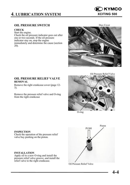 KYMCO Xciting 500 Scooter Service Manual | 2005-2009 - sample page 5