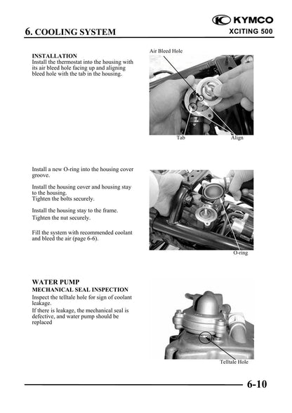 KYMCO Xciting 500 Scooter Service Manual | 2005-2009 - sample page 6