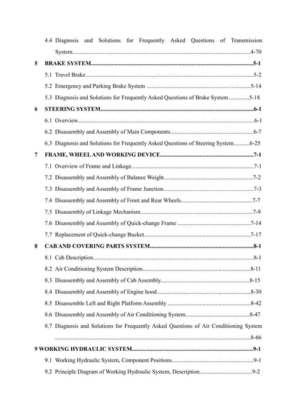 SDLG LG958L Wheel Loader Service Manual | 2015-2019 - sample page 7