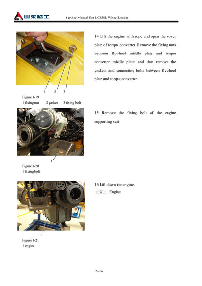 SDLG LG958L Wheel Loader Service Manual | 2015-2019 - sample page 3