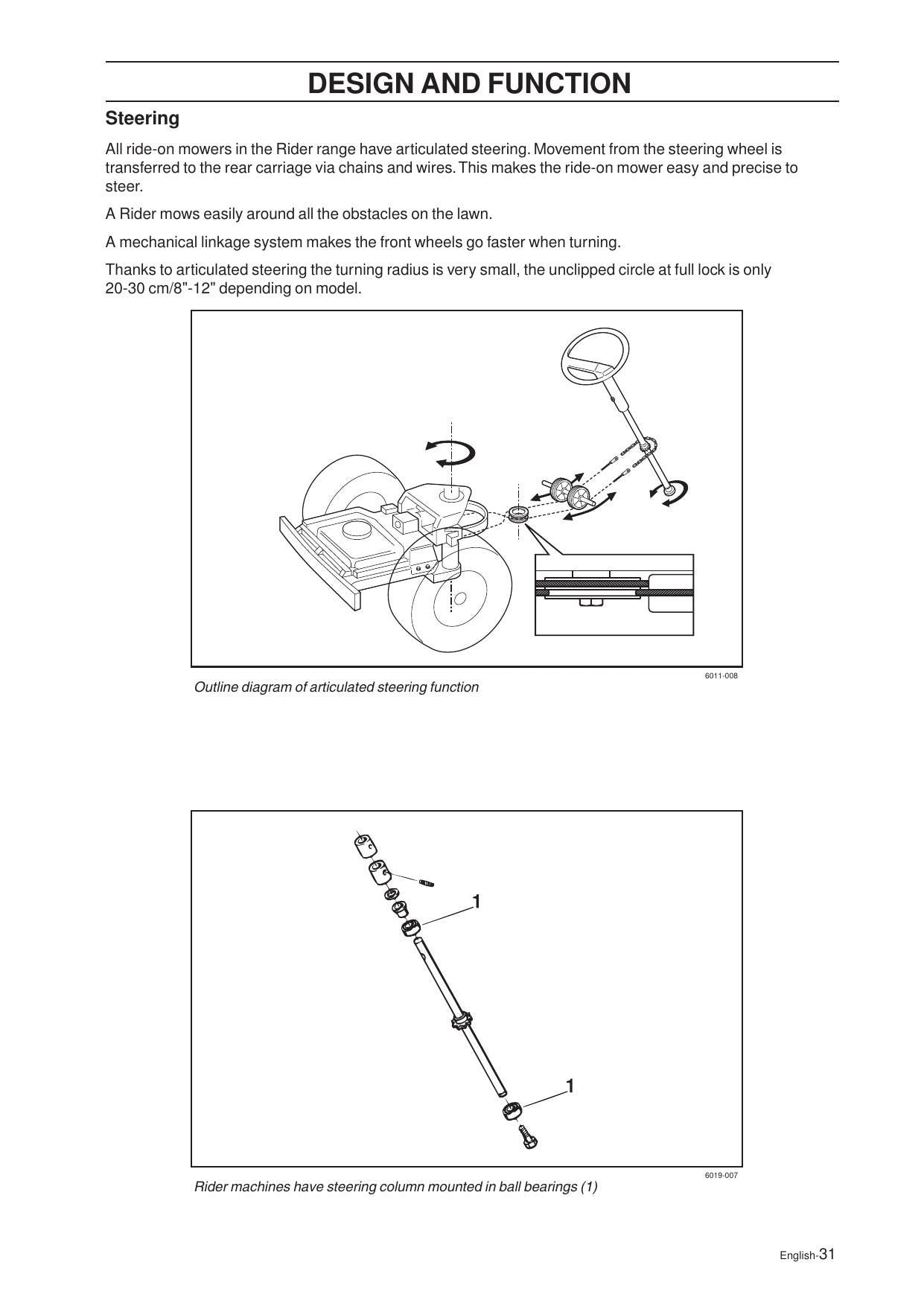 Husqvarna Rider 316T 322T 316TXS AWD Tractor Service Manual - sample page 3