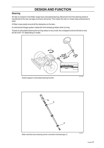 Husqvarna Rider 316T 322T 316TXS AWD Tractor Service Manual - sample page 3