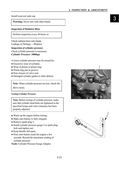 XY Powersports XY500 4x4 UTV Service Manual | 2010-2014 - sample page 9