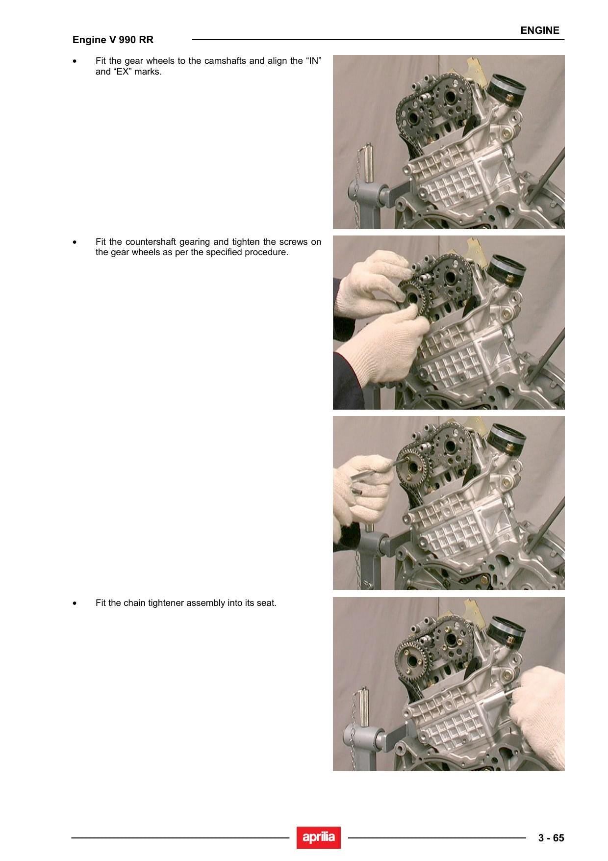 Aprilia V990 RR Motorcycle Service Manual | 2005-2009 - sample page 4