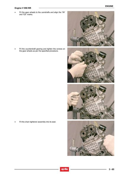 Aprilia V990 RR Motorcycle Service Manual | 2005-2009 - sample page 4