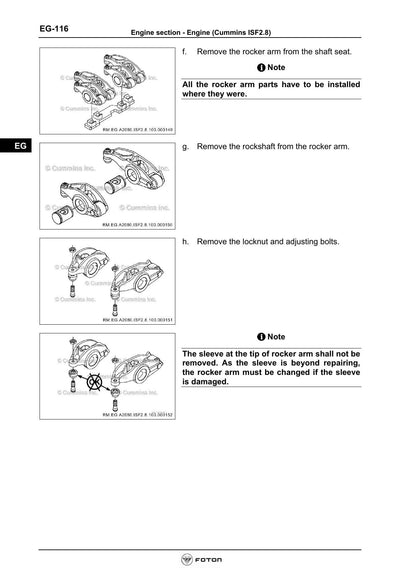 Foton Aumark C 1031 Philippines Light Truck Service Manual | 2013-2017 - sample page 5