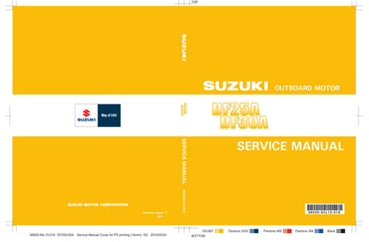 Suzuki DF25A DF30A 25 30 HP Outboard Service Manual | 2014-2018 - sample page 1