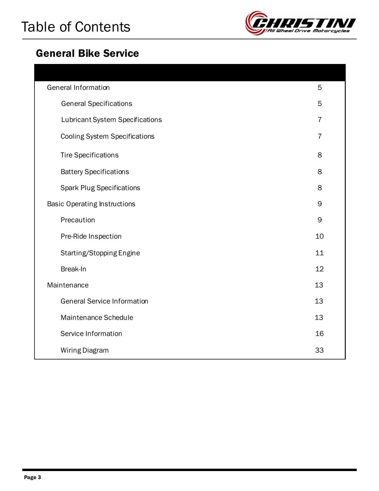 Christini AWD 450 450DS Motorcycle Service Manual | 2012-2016 - sample page 6