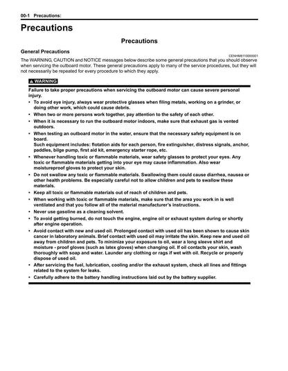Suzuki DF4A DF5A DF6A Outboard Service Manual | 2016-2020 - sample page 7