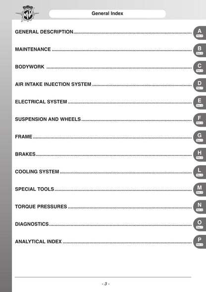 MV Agusta F3 675 800 ORO AGO Motorcycle Service Manual | 2014-2018 - sample page 7