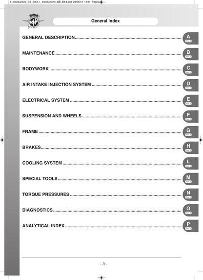 MV Agusta F4 Motorcycle Service Manual | 2010-2013 - sample page 7