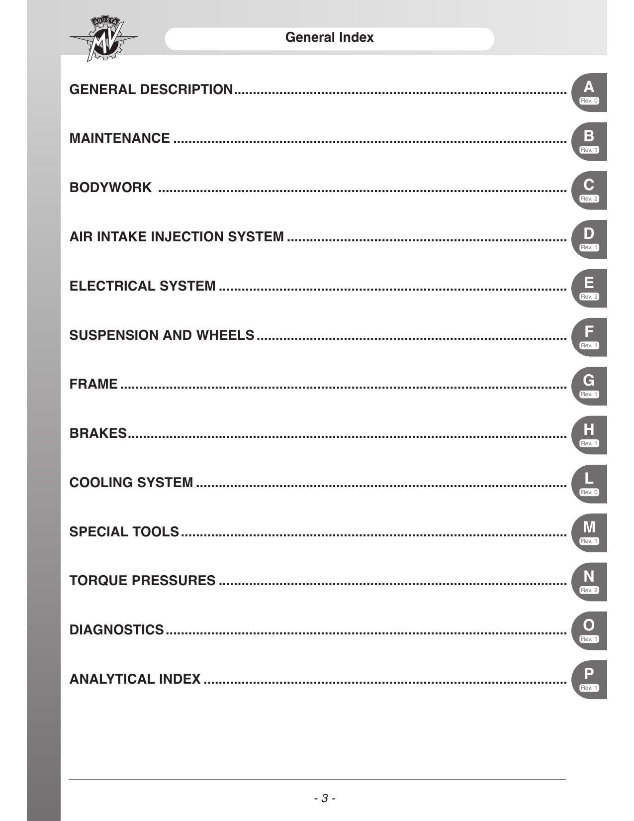 MV Agusta Brutale 675 800 Dragster 800 Motorcycle Service Manual | 2014-2018 - sample page 5