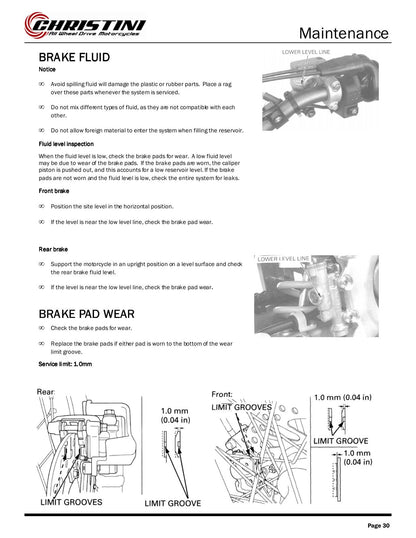 Christini AWD 450 450DS Motorcycle Service Manual | 2012-2016 - sample page 3