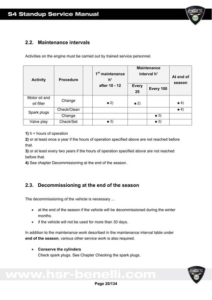 HSR Benelli S4 Standup PWC Service Manual | 2007-2011 - sample page 4