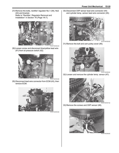 Suzuki DF25A DF30A 25 30 HP Outboard Service Manual | 2014-2018 - sample page 4