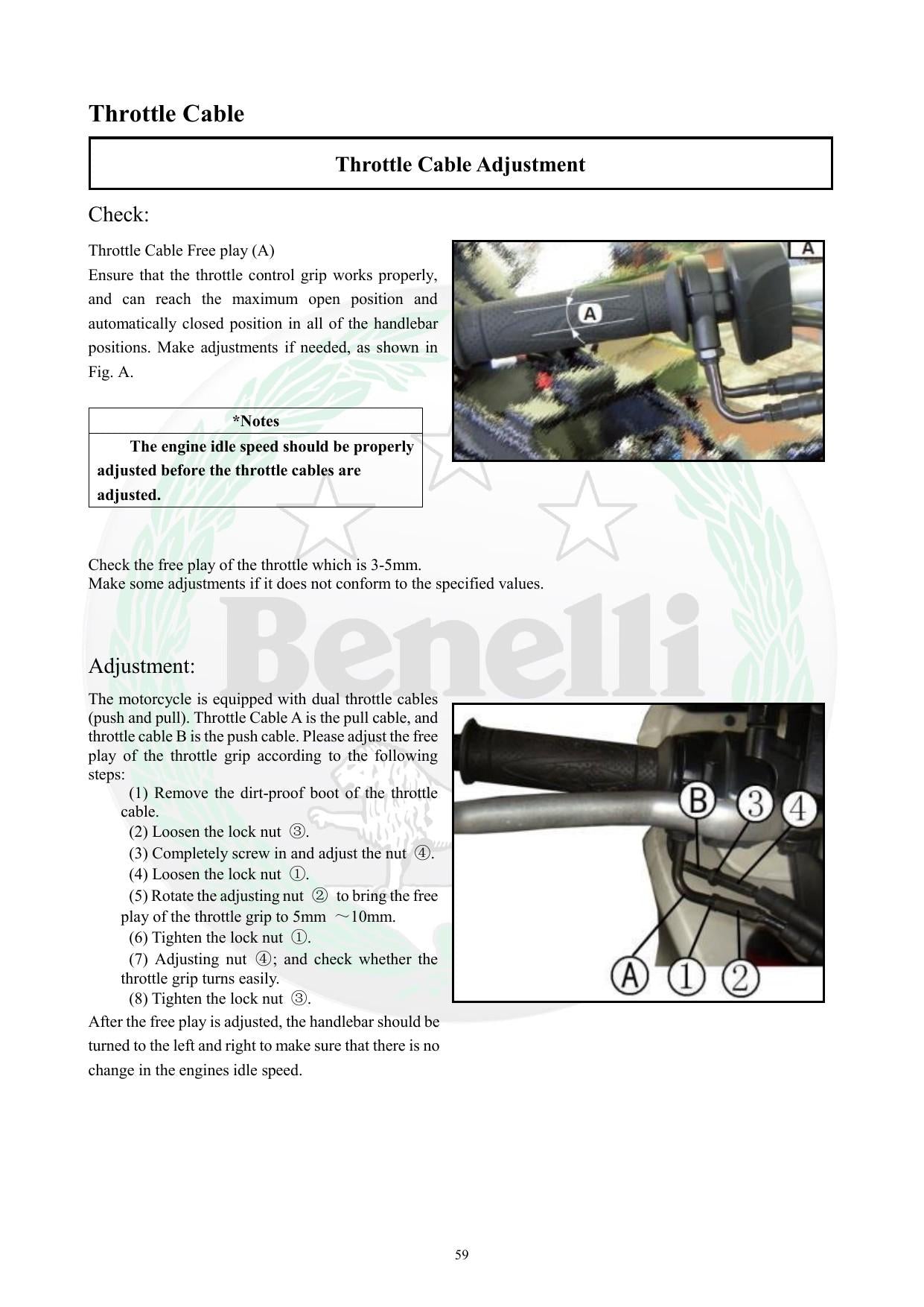 Benelli TNT300 Motorcycle Service Manual | 2015-2019 - sample page 2