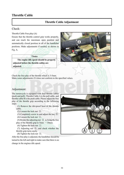 Benelli TNT300 Motorcycle Service Manual | 2015-2019 - sample page 2