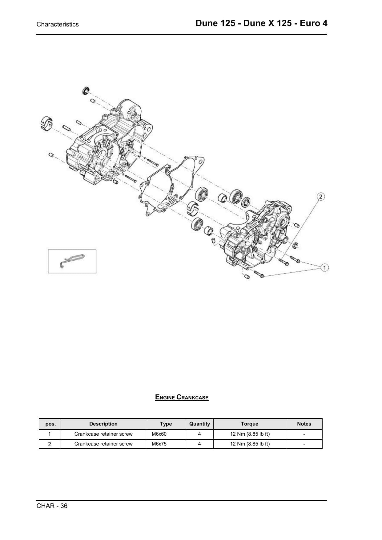 Malaguti Dune 125 Dune X 125 Motorcycle Service Manual | 2018-2022 - sample page 6
