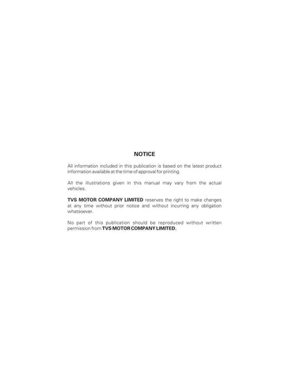 TVS Apache RTR 160 4V Motorcycle Service Manual | 2019-2023 - sample page 9