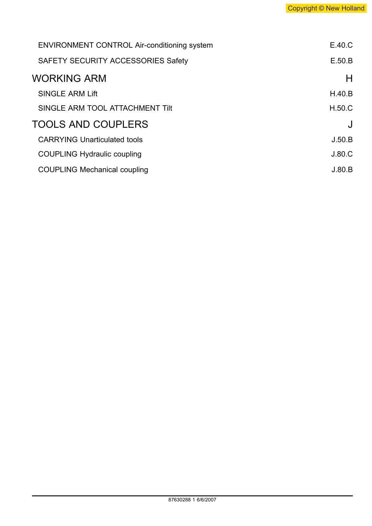 New Holland L180 L185 L190 C185 C190 Skid Steer Service Manual | 2006-2010 - sample page 5