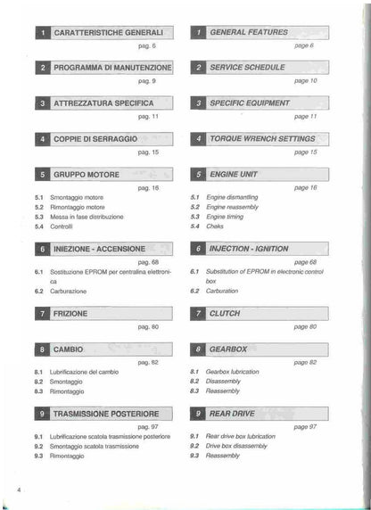 Moto Guzzi Daytona 1000 Motorcycle Service Manual | 1992-1996 - sample page 8