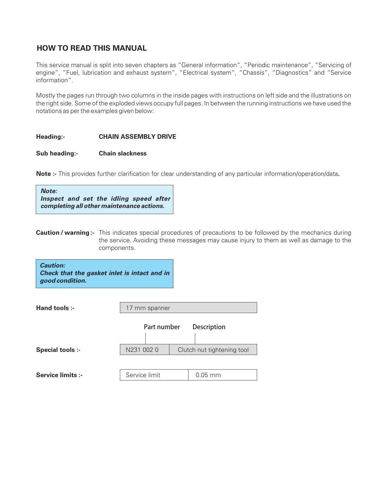TVS Apache RTR 160 4V Motorcycle Service Manual | 2019-2023 - sample page 6