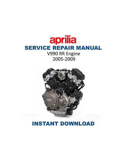 Aprilia V990 RR Motorcycle Service Manual | 2005-2009 - Service Manual PDF Instant Download
