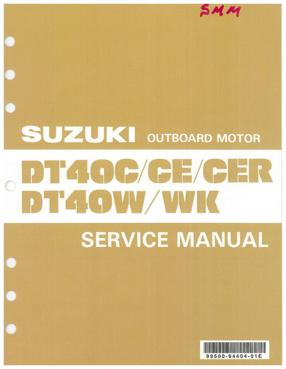 Suzuki DT40 Outboard Service Manual | 1985-1994 - sample page 1