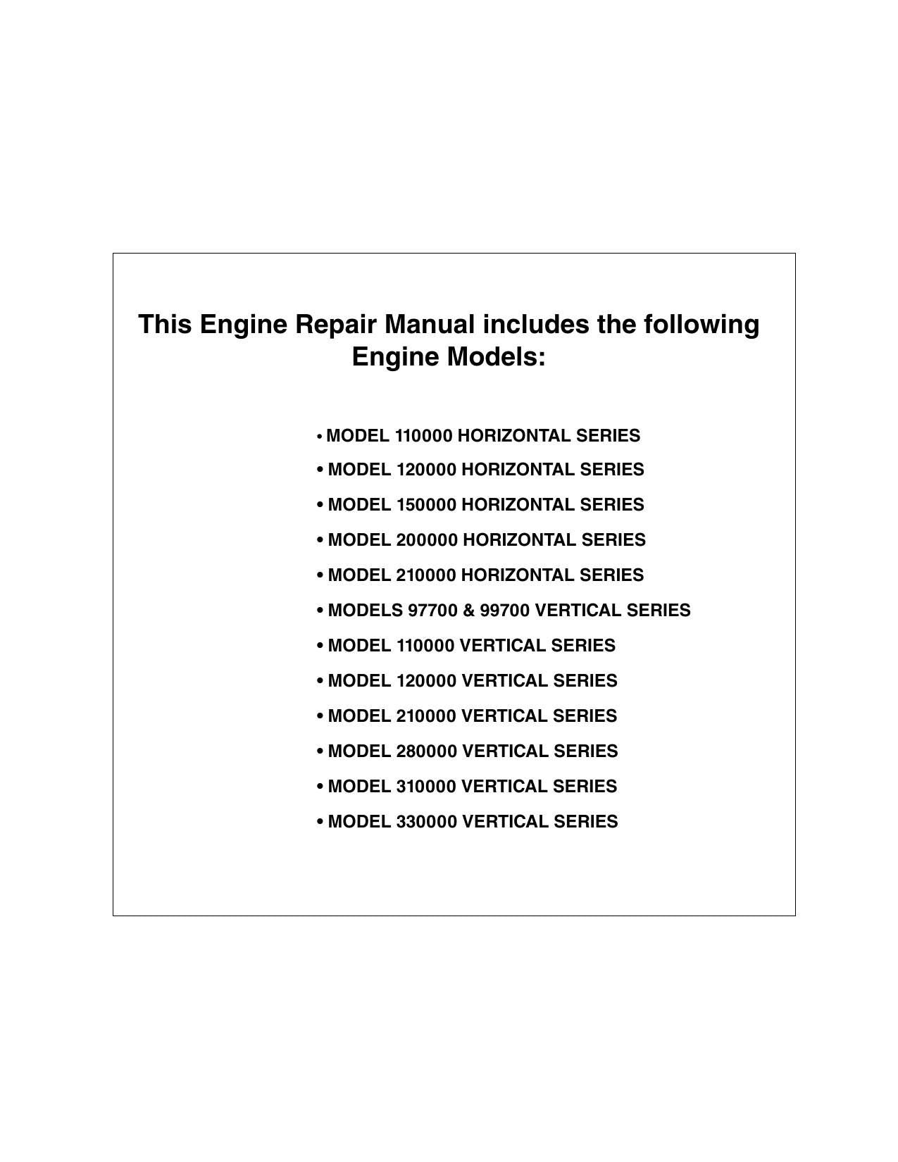 Briggs Stratton Single Cylinder OHV Small Engine Service Manual | 2009-2013 - sample page 7