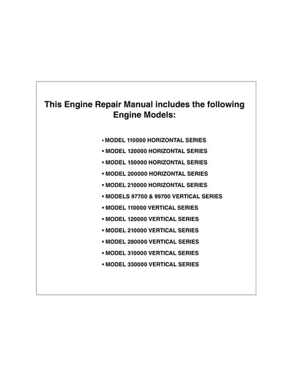Briggs Stratton Single Cylinder OHV Small Engine Service Manual | 2009-2013 - sample page 7