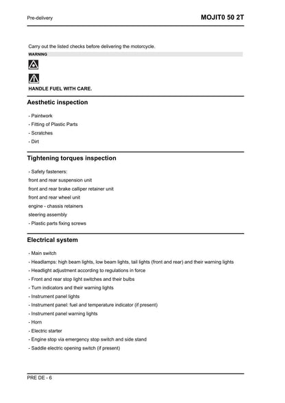 Aprilia Mojito 50 2T Scooter Service Manual | 2008-2012 - sample page 5