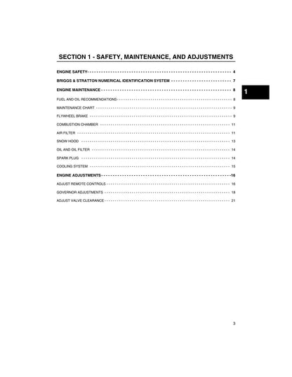 Briggs Stratton Single Cylinder OHV Small Engine Service Manual | 2009-2013 - sample page 8