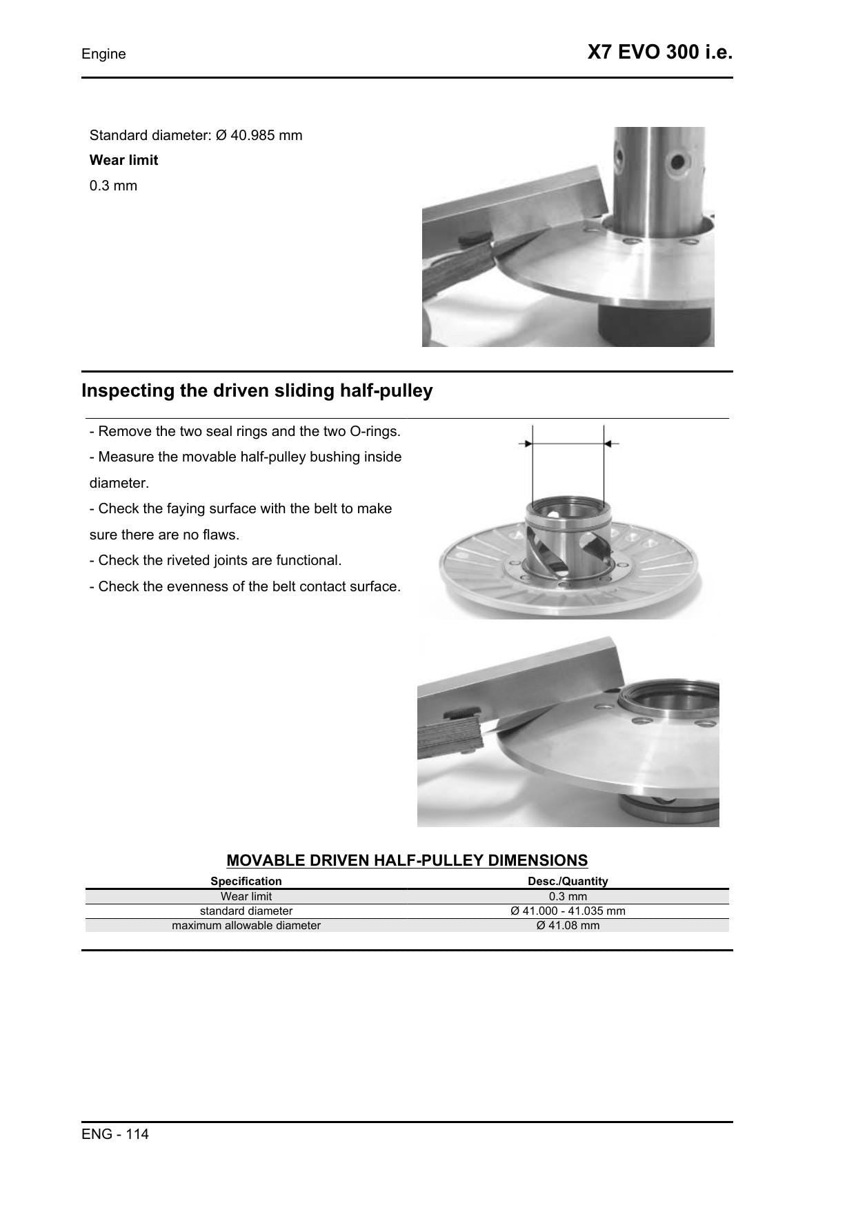 Piaggio X7 EVO 300 ie Scooter Service Manual | 2008-2012 - sample page 2