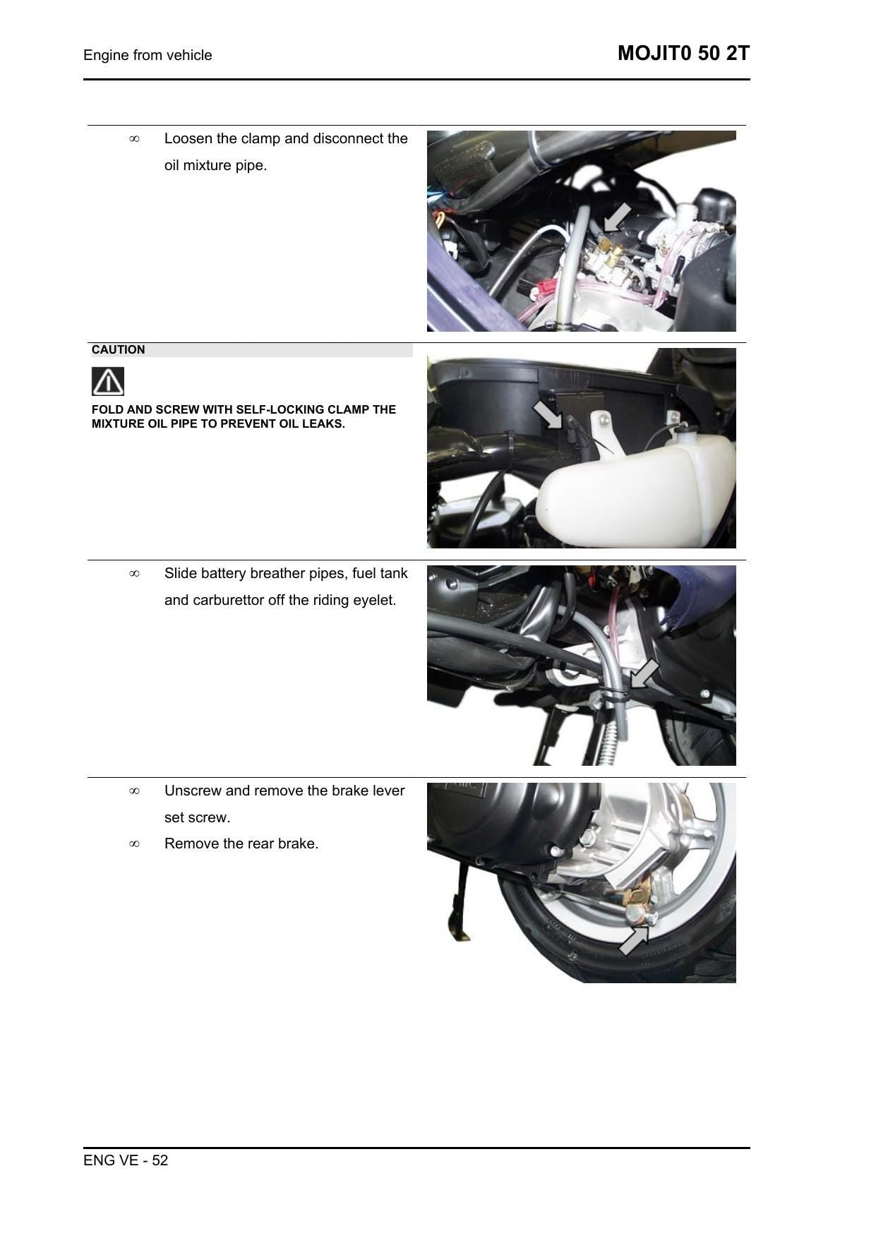 Aprilia Mojito 50 2T Scooter Service Manual | 2008-2012 - sample page 3
