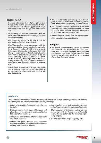 Beta RR 250 300 Race Edition 2 Stroke Motorcycle Service Manual | 2020-2021 - sample page 9