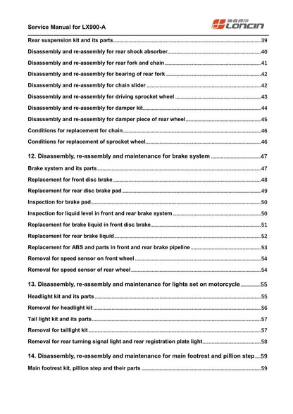 Loncin LX900-A Motorcycle Service Manual | 2024-2026 - sample page 9