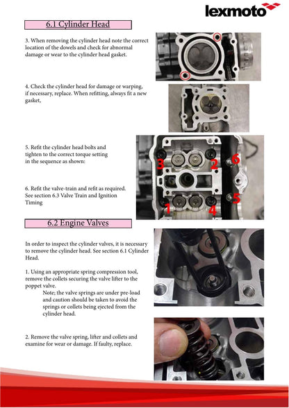 Lexmoto LXR 125 Motorcycle Service Manual | 2022-2026 - sample page 2
