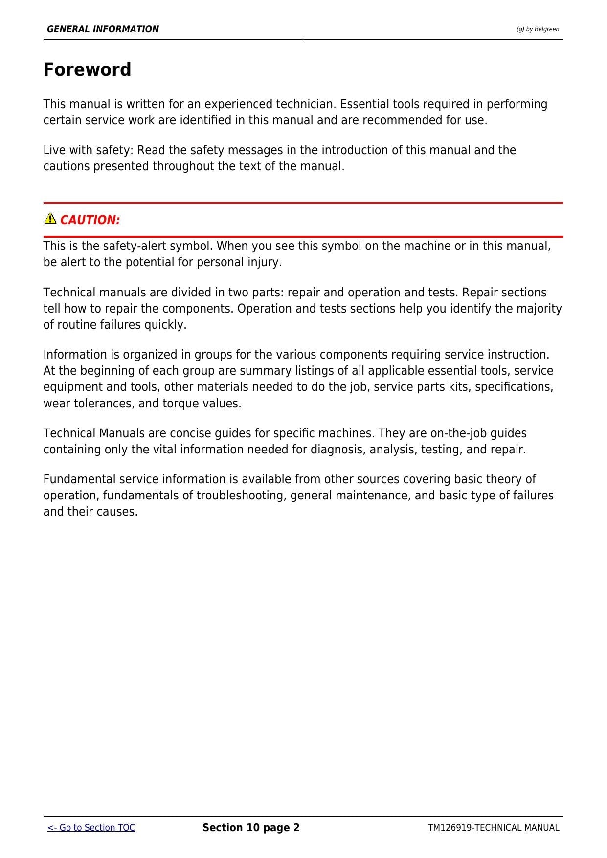 John Deere 1023E 1025R 1026R Compact Tractor Service Manual | 2013-2017 - sample page 7