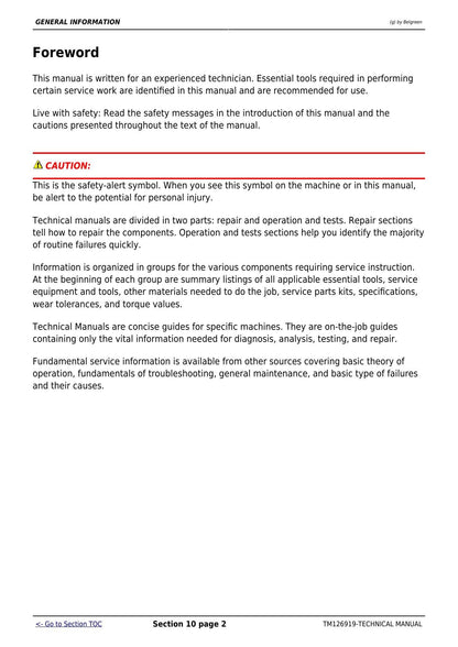 John Deere 1023E 1025R 1026R Compact Tractor Service Manual | 2013-2017 - sample page 7