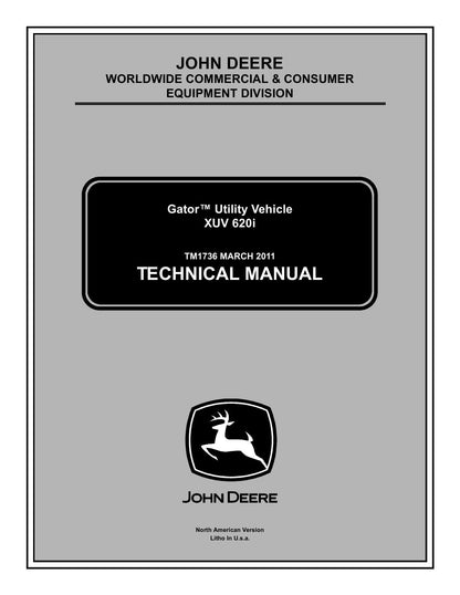 John Deere Gator XUV 620I UTV Service Manual | 2011-2015 - sample page 1