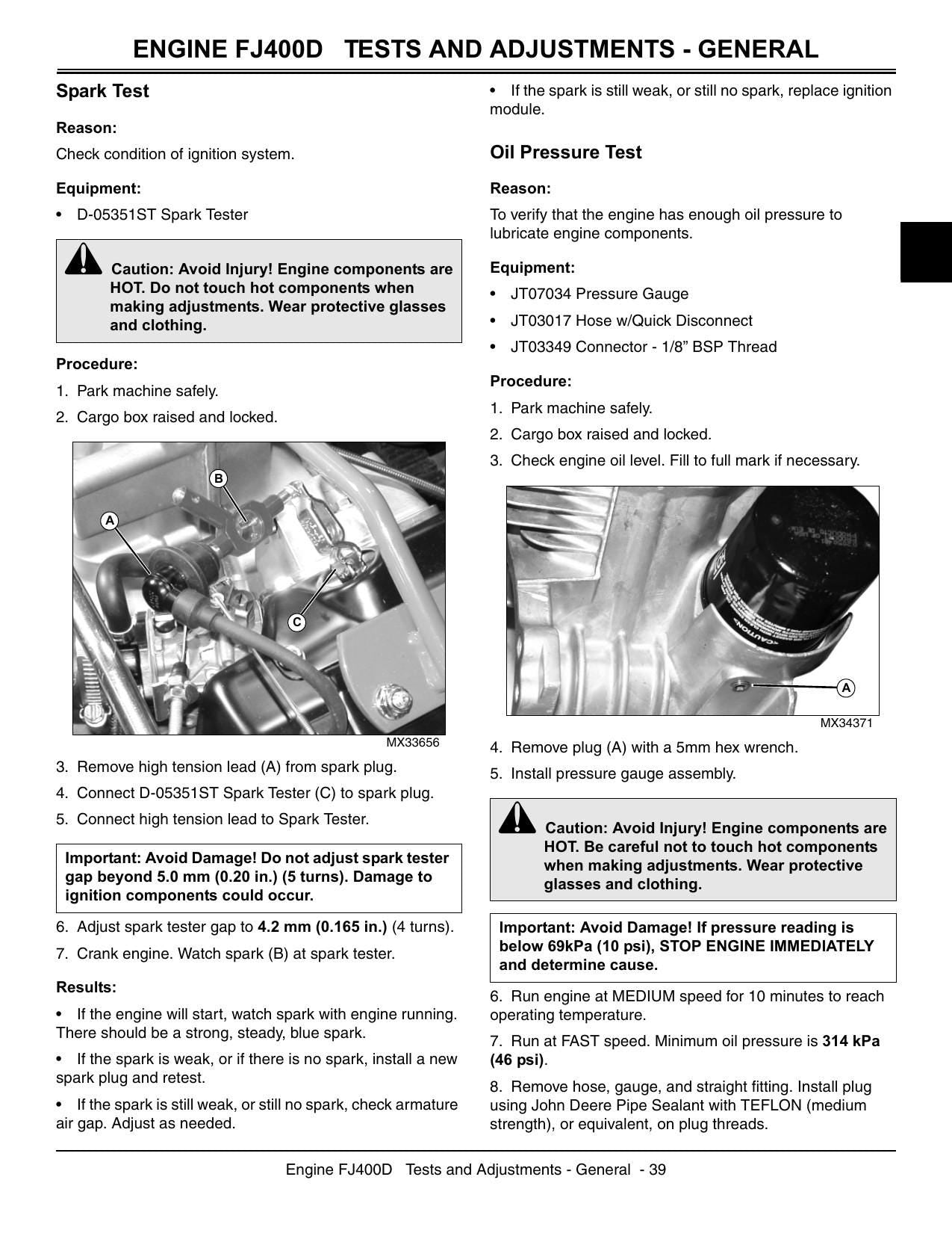 John Deere Gator TX TX Turf UTV Service Manual | 2004-2008 - sample page 2