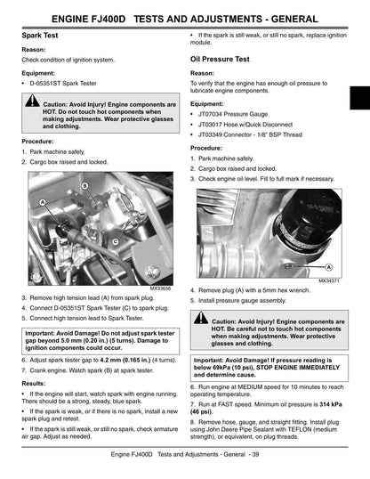 John Deere Gator TX TX Turf UTV Service Manual | 2004-2008 - sample page 2