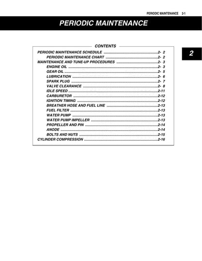 Suzuki DF2.5 Four Stroke Outboard Service Manual | 2006-2010 - sample page 9