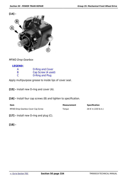 John Deere 5103 5203 5303 5403 5204 Tractor Service Manual | 2013-2017 - sample page 4
