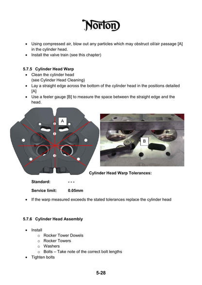 Norton Commando 961 Motorcycle Service Manual | 2013-2017 - sample page 2
