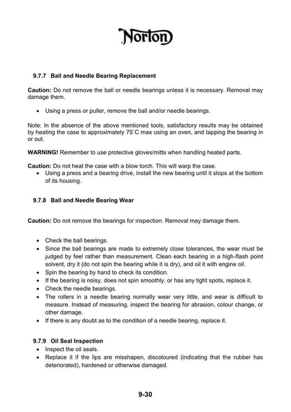 Norton Commando 961 Motorcycle Service Manual | 2013-2017 - sample page 7