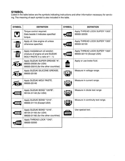 Suzuki King Quad 300 ATV Service Manual | 1999-2003 - sample page 8