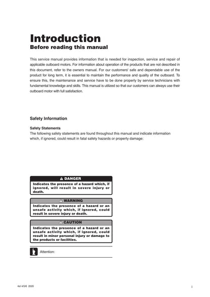 Tohatsu MFS 4D 5D 6D Outboard Service Manual | 2020-2024 - sample page 7