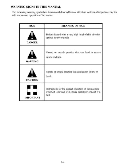 TYM T754 Power Shuttle Tractor Service Manual | 2015-2019 - sample page 9